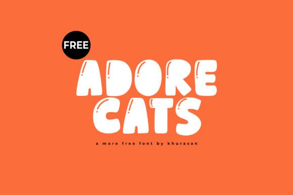 Adore Cats Font for Small Business Branding and Design Projects