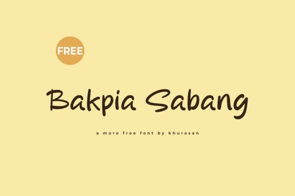 Bakpia Sabang Font: A Playful Display Typeface for Modern Branding
