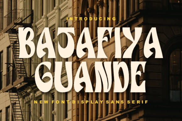 Batafiya Guande: A Bold Display Font with Retro Flair