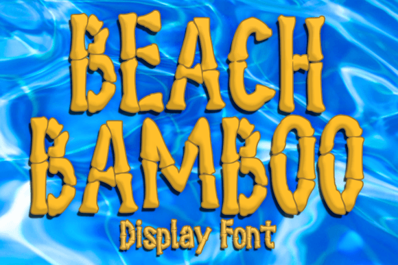 Beach Bamboo Font: A Playful Display Typeface for Creative Makers