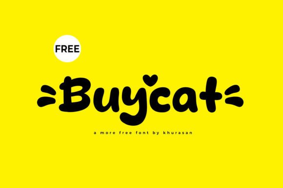 Buycat Font for Creative Designers and Makers