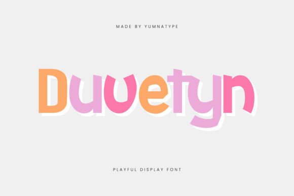 Duvetyn: A Vibrant Display Font for Bold Digital Branding