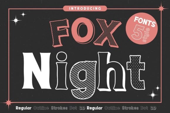 Fox Night Font: A Creative Display Typeface for Makers and Designers