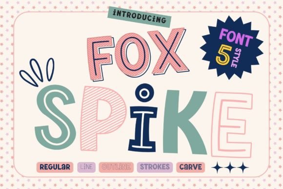 Fox Spike Font: A Playful Display Typeface for Captivating Campaigns