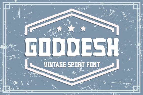 Goddesh Font: A Bold Vintage Typeface for Standout Branding