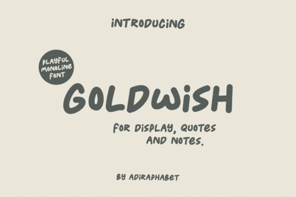 Goldwish Font: Playful Elegance for Your Brand