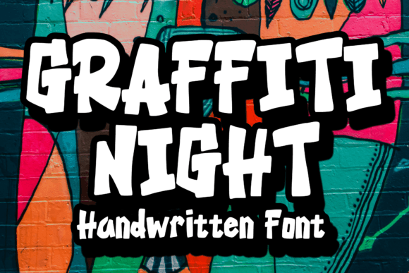Graffiti Night Font for Bold Branding and Creative Business Materials