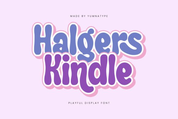 Halgers Kindle: A Playful Display Font for Editorial Design