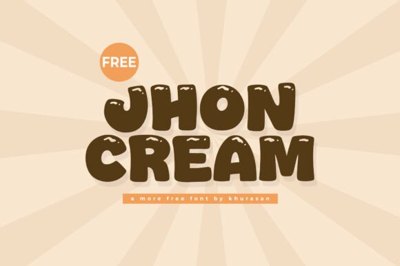 Jhon Cream Font for Business Branding and Design Projects
