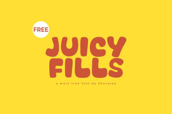 Juicy Fills: A Modern Typeface for Editorial Design