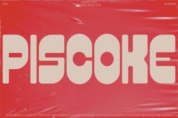 Piscoke Font: A Display Typeface for Polished Branding and Headlines