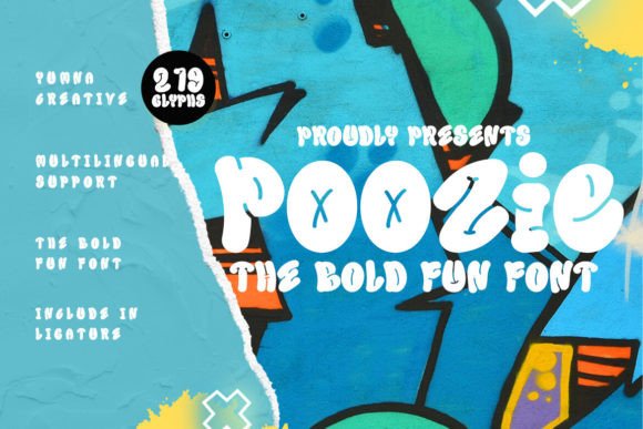 Poozie: The Bold Fun Font for Scroll-Stopping Social Media Graphics