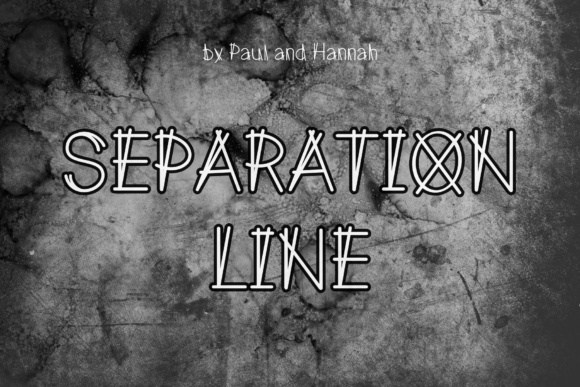 Separation Line Typeface: A Modern Display Font for Digital Branding