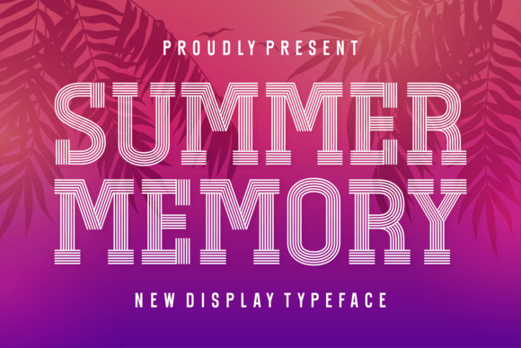 Summer Memory Font for Eye-Catching Campaigns