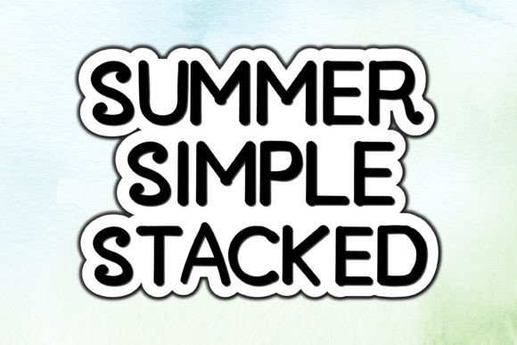 Summer Simple Stacked: The Retro Display Font for Scroll-Stopping Visuals