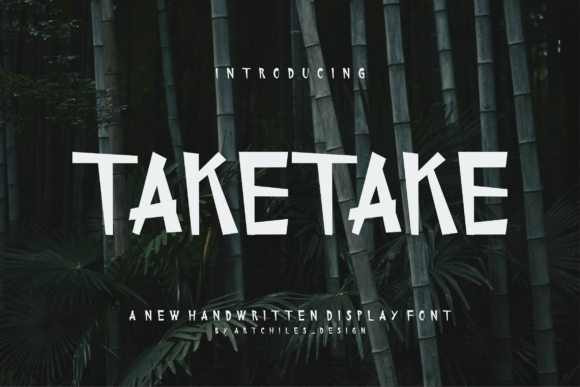 Taketake Font: A Bold Display Typeface for Creative Makers