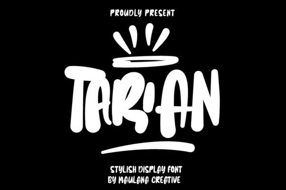 Tarian Display Font for Bold Craft Projects