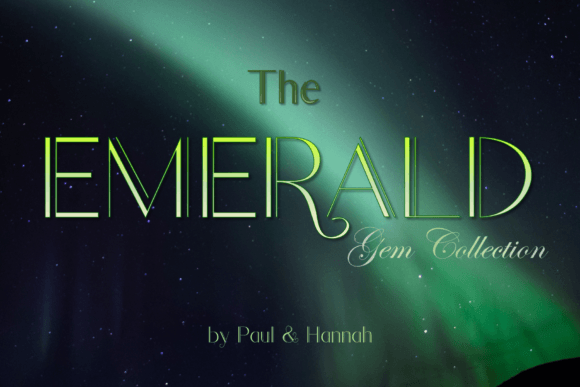 The Emerald Font: A Display Typeface for Memorable Branding