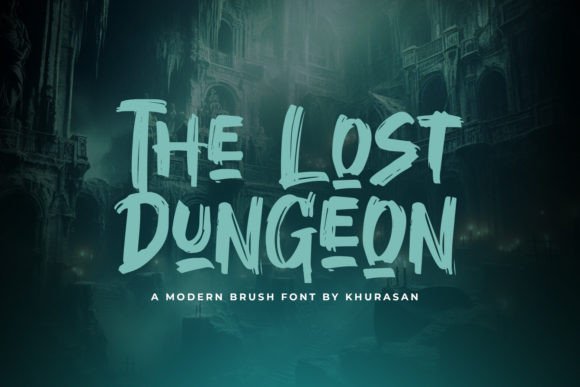 The Lost Dungeon: A Quirky Display Font for Bold Designs