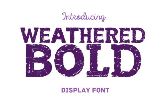 Weathered Bold Font for Crafters and Creative Sellers